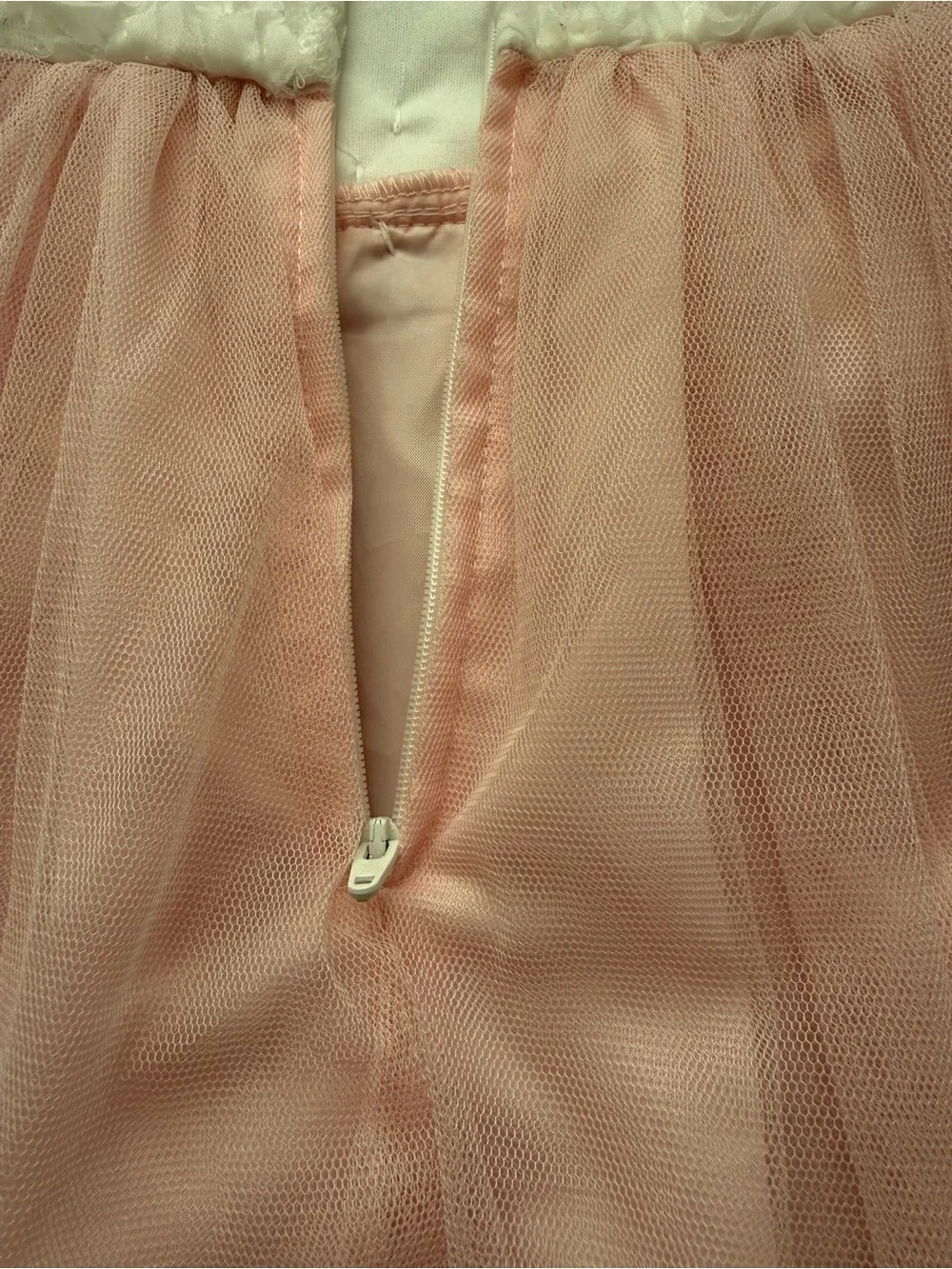 Emily Rose Girls Blush Pink & White Formal Dress Size 12 – Like New